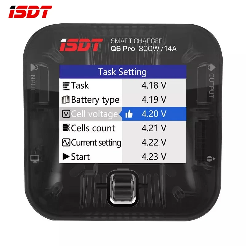 Высокое качество ISDT Q6 Pro BattGo 300 Вт 14A карманное зарядное устройство разрядка С ISDT PC-4860 1-8S параллельная зарядная плата