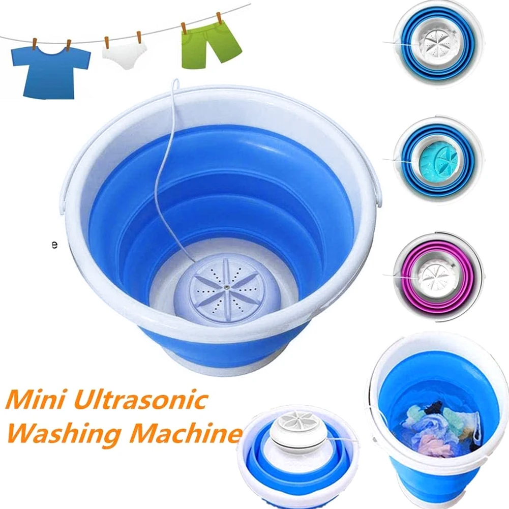 Folding Portable Mini Foldable Washing Machine USB Powered Lightweight Washer For Home Travel