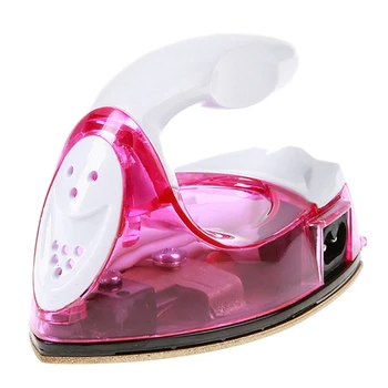 

Portable Foldable Electric Garment Iron Clothes Travelling Teflon Baseplate Handheld Dry Ironing 100-240V Us Plug