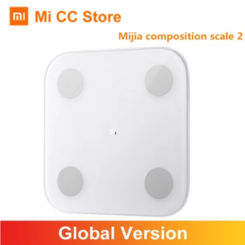 

Global Version Xiaomi Smart Body Fat Composition Scale 2 Bluetooth 5.0 Balance Test body data analysis BMI Health Weight Scale