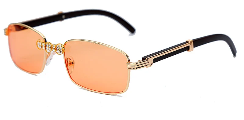 Винтажные Квадратные Солнцезащитные очки с бриллиантами, мужские модные новые роскошные женские прямоугольные очки с кристаллами в носу, UV400 Gafas De Sol