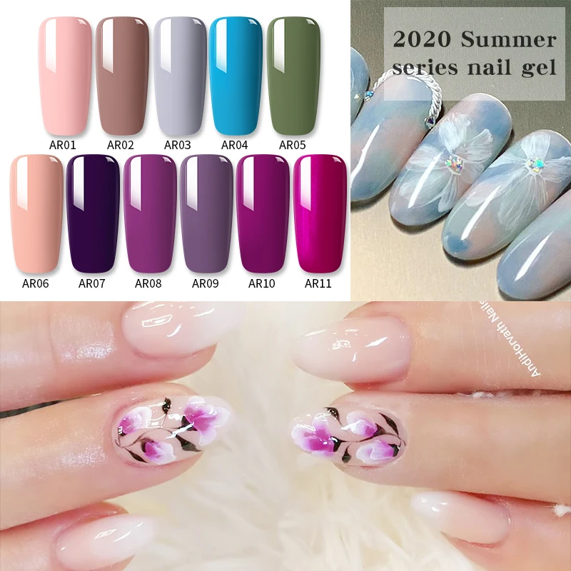 MAD DOLL 2020 красочные летние серии 1 коробка Гель-лак для живописи отмачиваемый