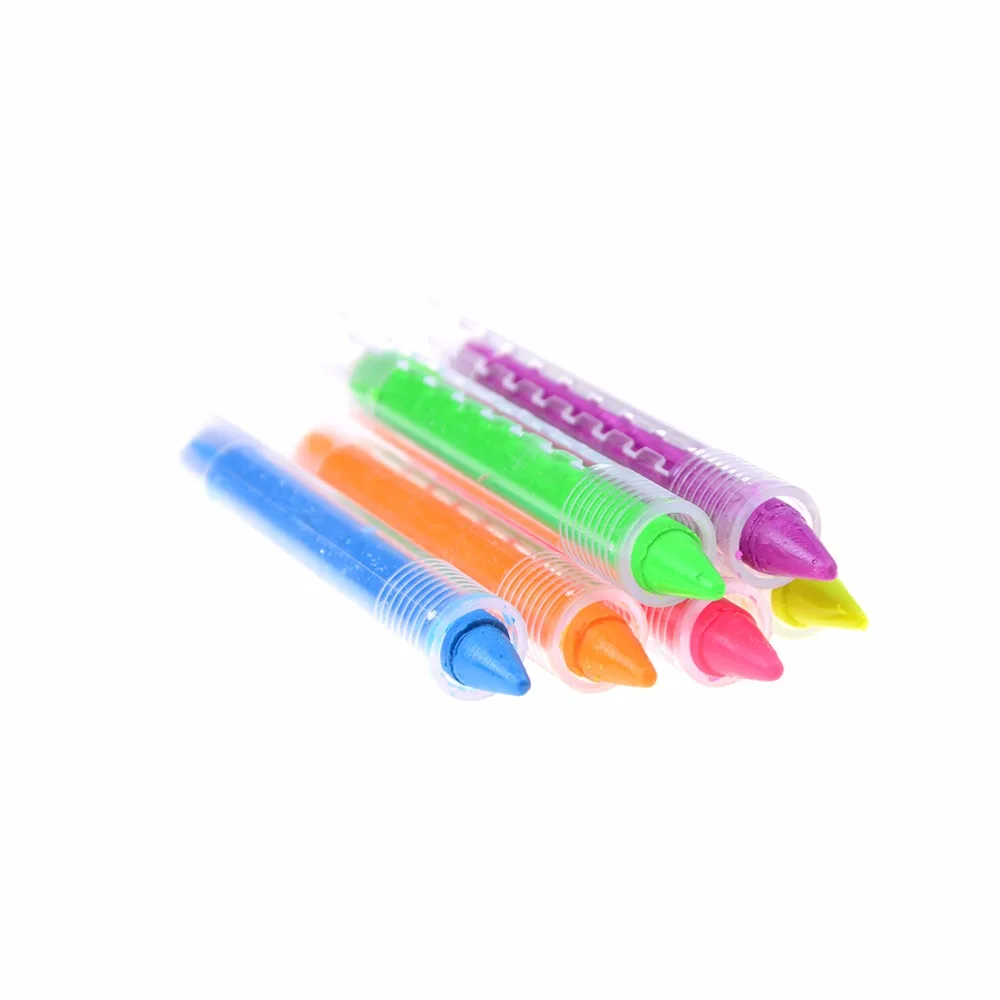 Развивающие 6 цветов Crayon детские дети Уход за кожей лица Средства ухода за кожей Живопись Карандаш комплект Щупы для мангала вечерние