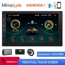 Android 8,1 2din radio de coche gps navegación reproductor multimedia Autoradio WiFi USB FM 2 Din 7 