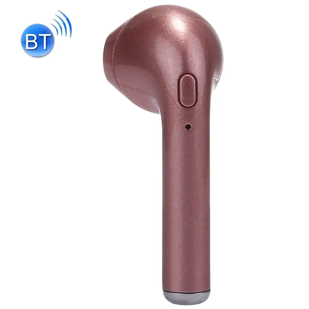 Rose Gold HBQ-i7 наушники-вкладыши беспроводные Bluetooth музыкальные наушники bluetooth Поддержка Handfree вызов для смартфона iPhone Xiaomi samsung huawei LG - Цвет: Rose Gold