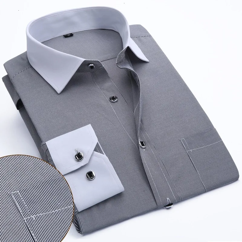 Качественный бренд Camisa Masculina рубашка с длинными рукавами для мужчин облегающий Дизайн Формальные повседневные мужские рубашки брендовые