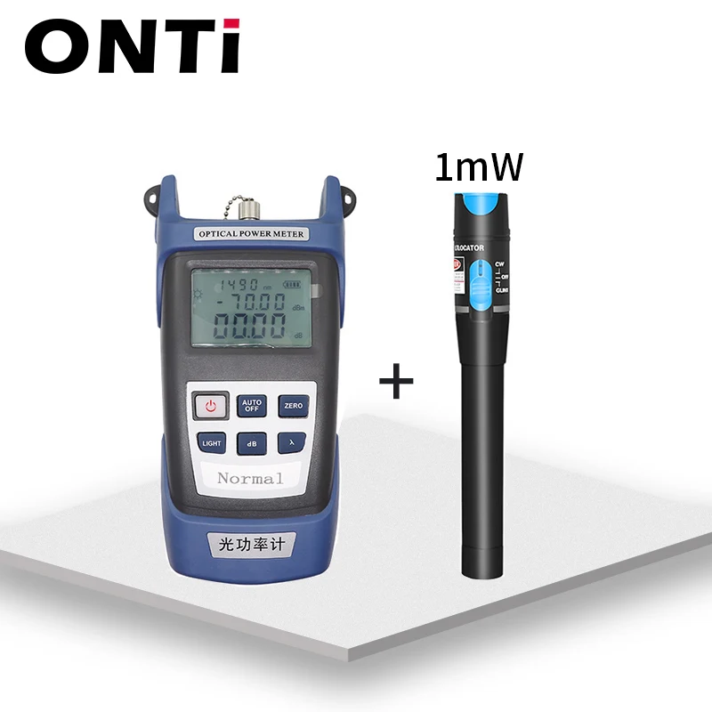 ONTi набор инструментов для оптического волокна FC/SC разъем VFL OPM оптический Мощность метр лазерный источник и прибор для визуального определения повреждения прибор для тестирования 1/10/20/30 мВт производится в течение 5-30 км - Цвет: OPM-A and 1mW