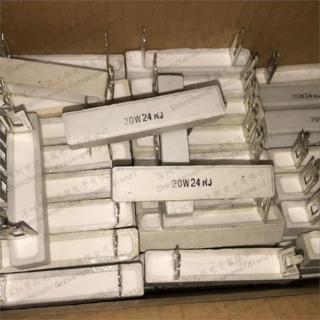 20W 24R цементный резистор 20W24ohm 24 J Керамический 5% 20W24RJ|Запасные части| |