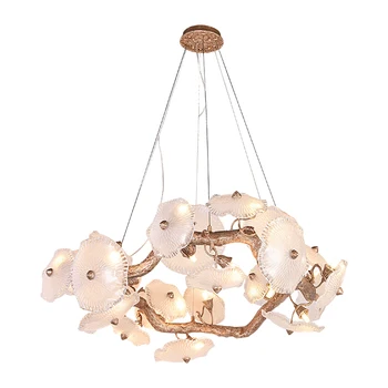 

Indoor decoration fancy luxury large crystal led chandelier lamp