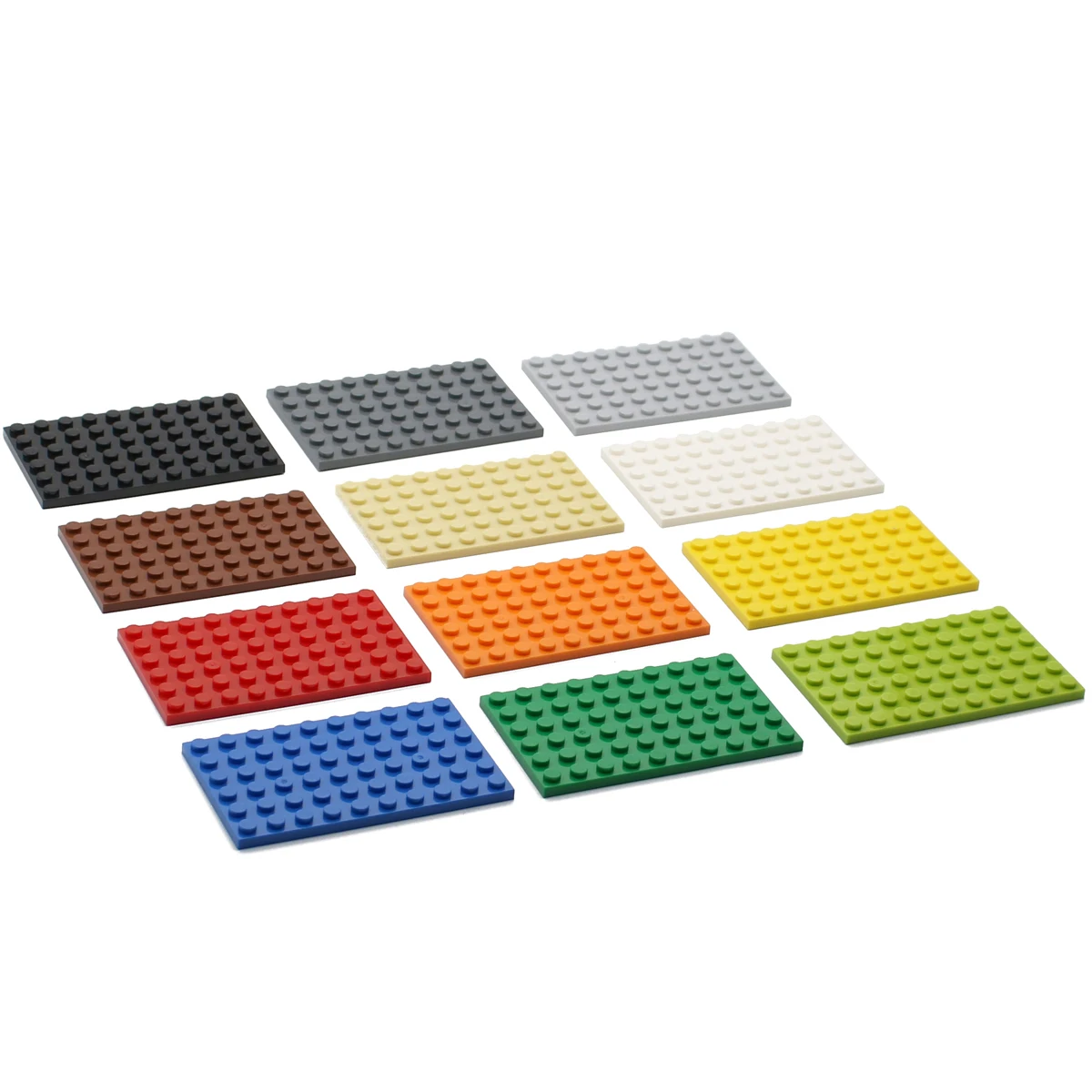 Marumine 10 шт. 6x10 точек Плиты строительные блоки 3033 Baseplate городской части классические кирпичи образовательное Строительство игрушки