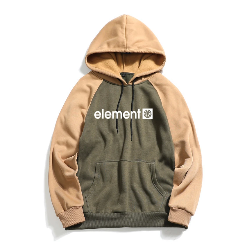 Autumn Winter Men Sweatshirts Raglan Hoodies Streetwear Element Fashion Letter Printed Hoody Long Sleeve Hoodies Brand Hoodie