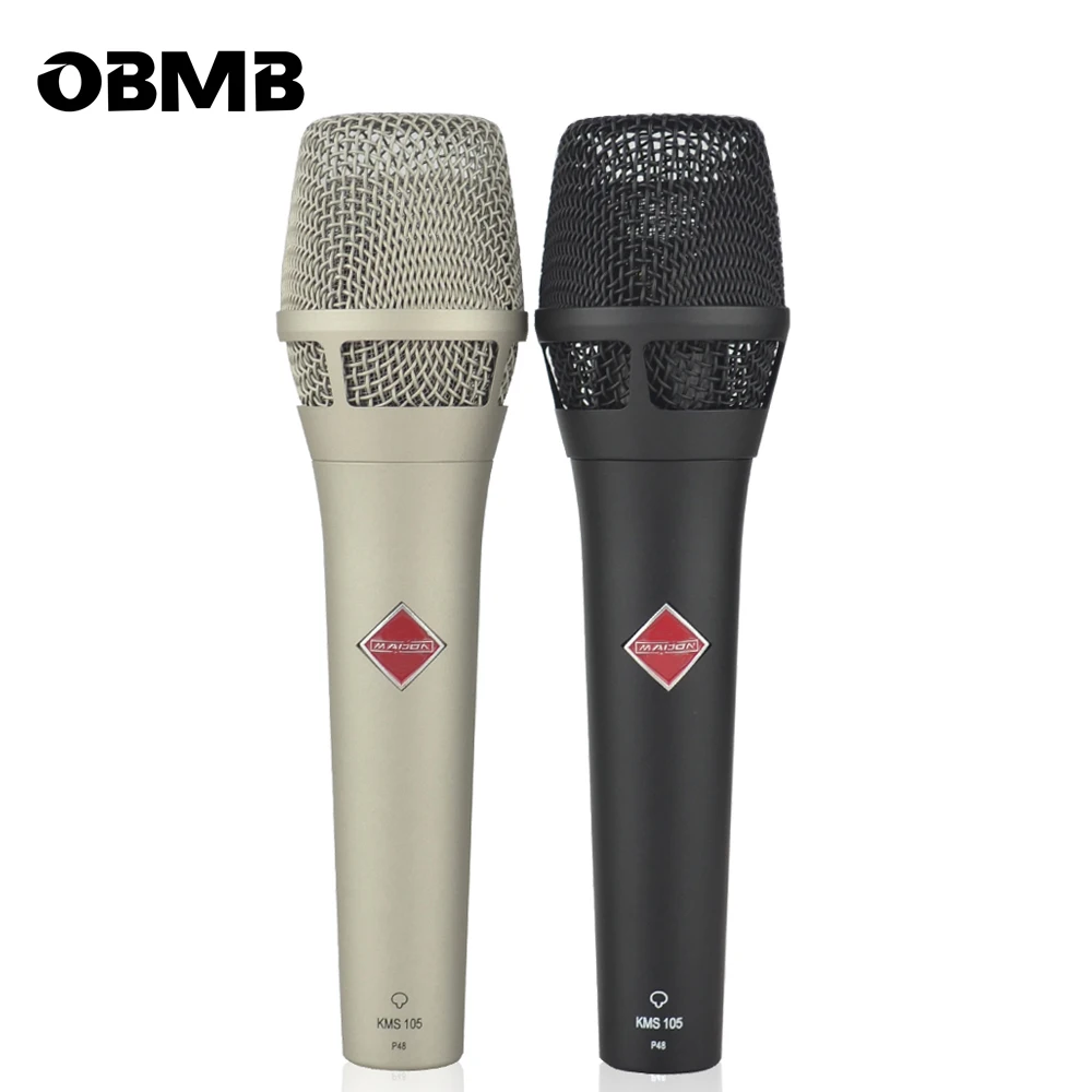 Free Shipping KMS105 Supercardioid Condenser Vocal Microphone ,Condenser Microfonos, Studio Condenser handheld Microphone