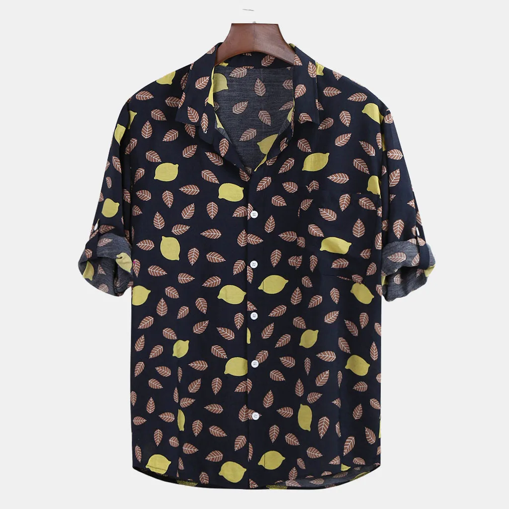 SAGACE Рубашка мужская повседневная брендовая одежда рубашка 2020 с длинным рукавом