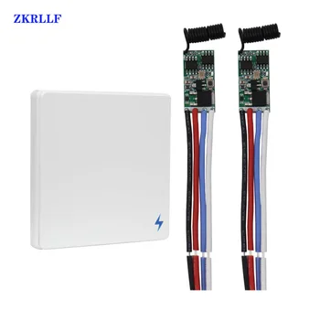 

433 Mhz DC 5V 9V 12V 24V Wireless Micro Remote Control Switch RF Relay LED Light Controller Mini Receiver Wall Panel Transmitter
