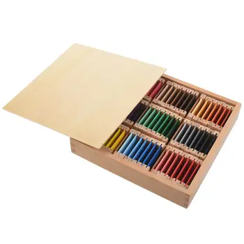 

Sensorial Material Learning Color Tablet Box Wood Preschool Training Kids Puzzle Educational Toys for Children L