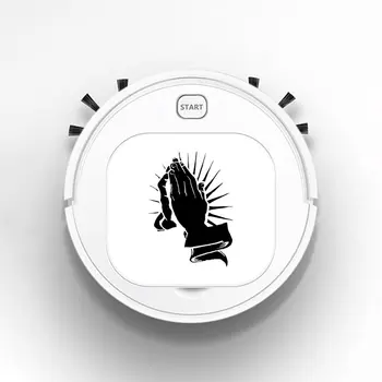

Smart Robot Vacuum Cleaner Rechargeable USB Auto Sweeping Mop Clean Robot Sweeping Cleaner Jesus Hands Christ JDM Cute Funny