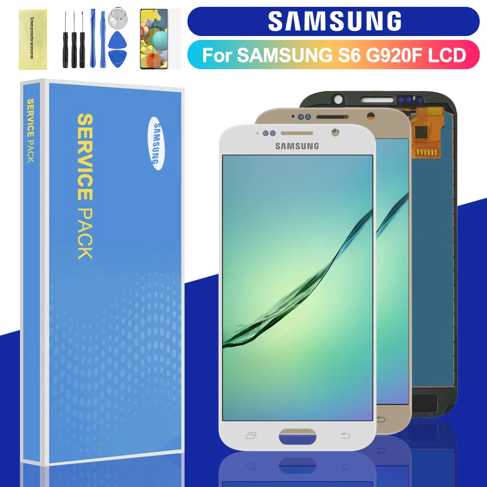ЖК-дисплей 5 1 ''TFT для Samsung Galaxy S6 G920/G920F/G920FD сенсорный экран с дигитайзером в
