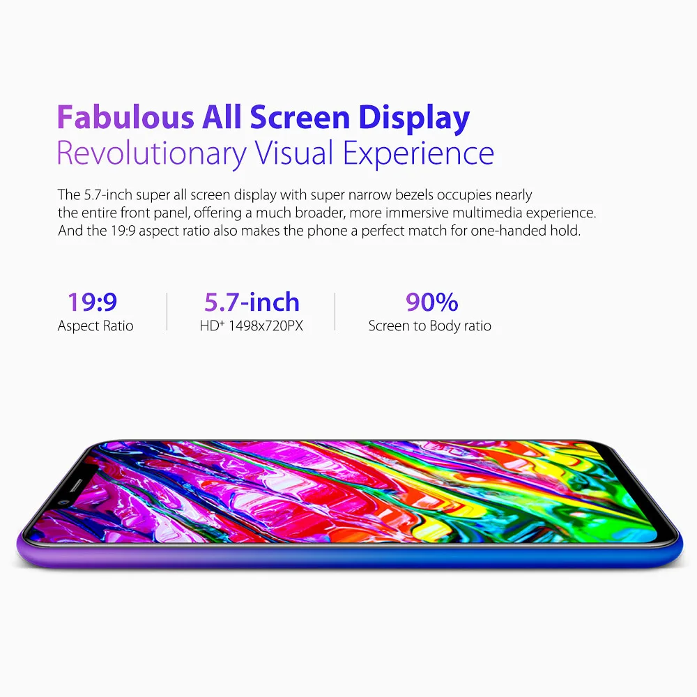 Мобильный телефон Ulefone S10 Pro, 5,7 HD+ 19:9, 2 Гб ОЗУ, 16 Гб ПЗУ, 16 МП, Android 8,1, четырехъядерный смартфон MT6739WA, разблокировка лица, 4G