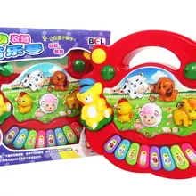 Животное электронная клавиатура музыка пианино ферма животное пианино дети младенцы Обучающие игрушки 5031a