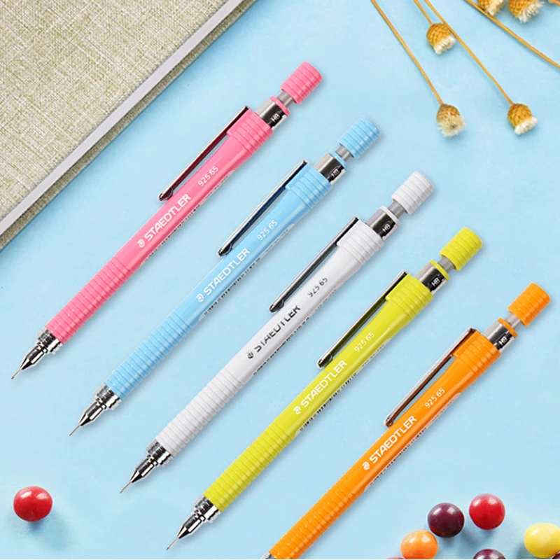 1 шт. STAEDTLER карандаш 925 65 механический карандаш Хромированная ручка наконечника профессиональный карандаш для рисования скетчей, разные цвета на выбор