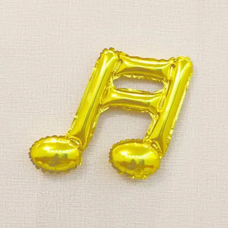 Single Note Double Note Shape Music Note Aluminum Film Balloon - Party Decoration and Dress-Up Accessory