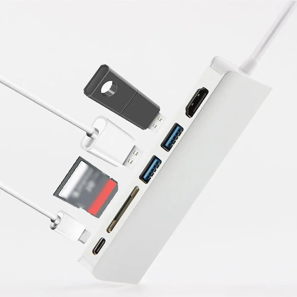 Тип C 3,1 PD зарядки RJ45 сетевой порт тип-c до 4K HDMI USB3.0 концентратор адаптер конвертер для Mac OS