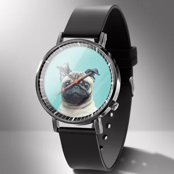 

Diy Dog Pet Watch Gift Album Customization Clock Photo Made LOGO Name Customized Men Watches Drop Shipping 1 Piece Custom WM325