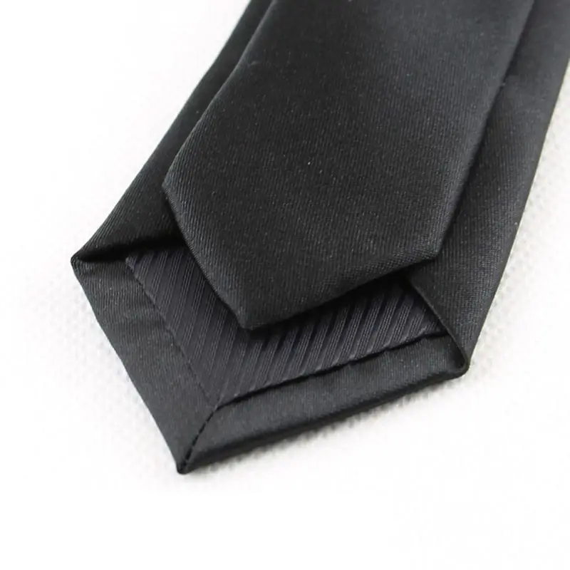 Эксклюзивные Заводские Длинные мужские Узкие галстуки 59 дюймов черный галстук