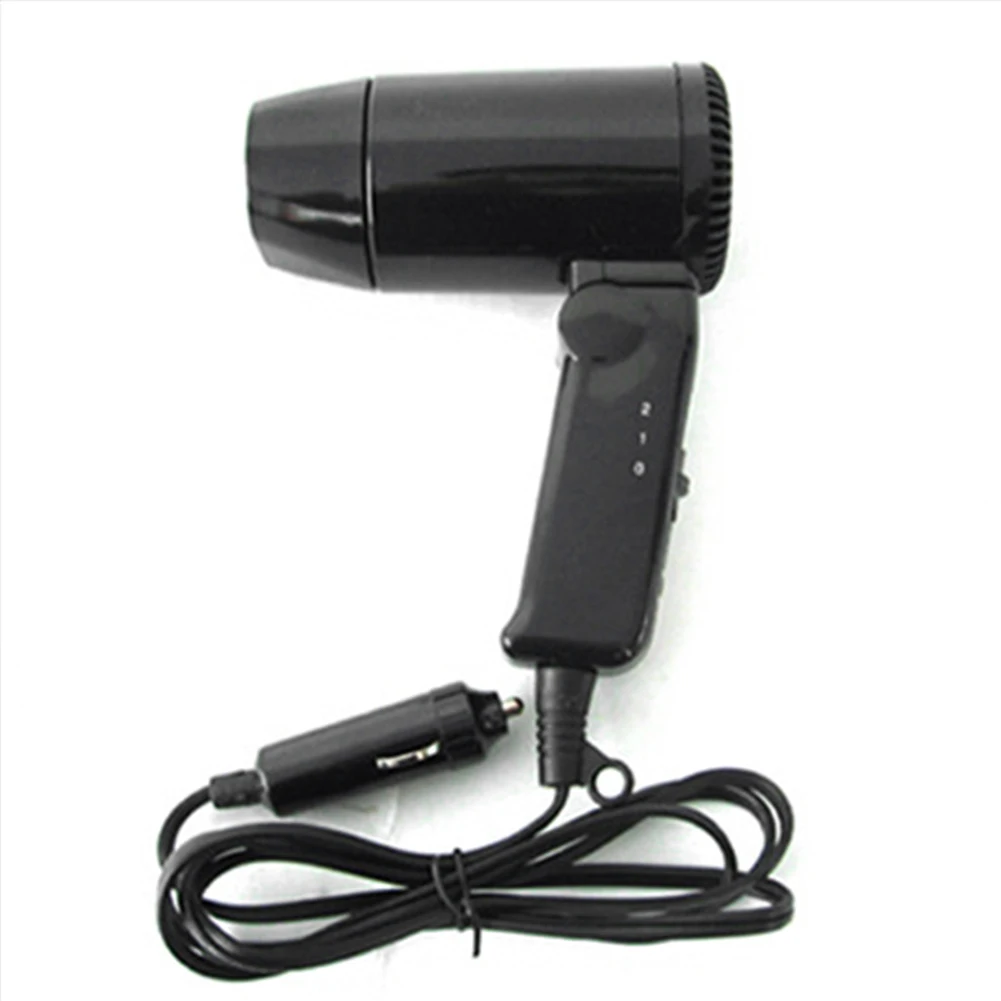 

12V Portable Hair Caravan Foldable Car Glass Defroster Camping Dryer Travel