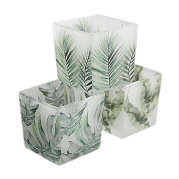 

Geometric Candle Holder Vintage Glass Modern Golden Candle Holder Manual Coffee Table Minimalist Porta Velas Home Decor AB50ZT