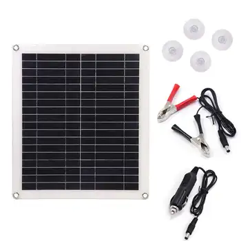 

25W Polycrystalline Flexible Solar Panel Battery Charger Kit Double USB Port For Mobile Phone Charging Flexible Solar Panel