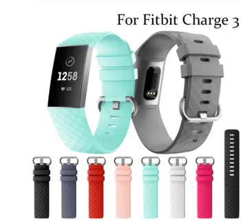 

Durable Watch Band straps for Fitbit Charge 3 strap on Fit Bit Charge 3 Charge3 Wrist Silicone watch belt Bracelet Accessories