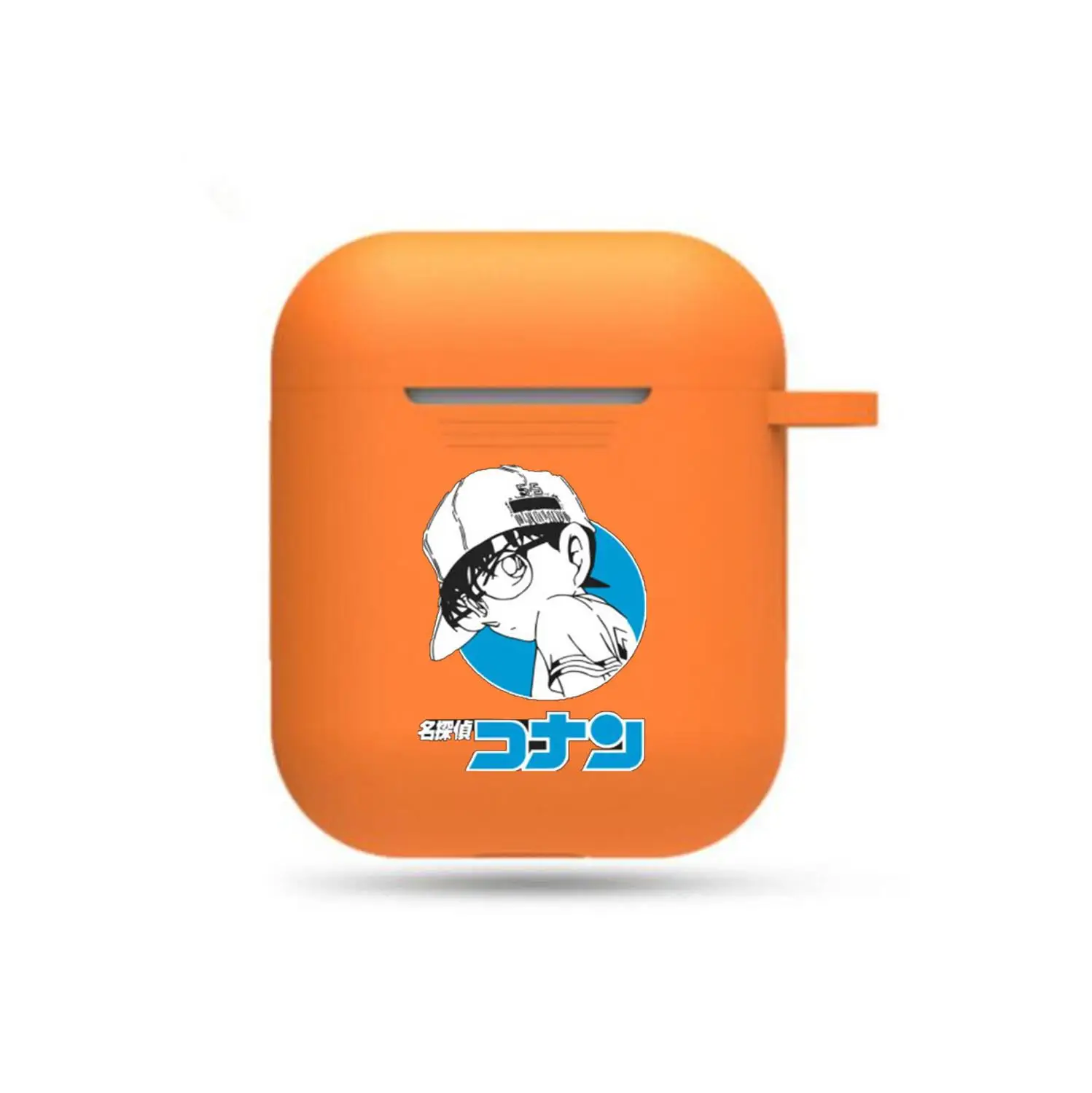 

Hot anime Detective Conan Earphone case Headphone Protective Case Unisex orange Airpods Bluetooth Earphone Headset Cover case