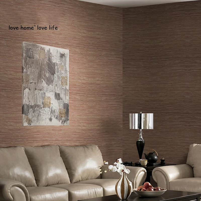 Bacaz Paper Plant Straw Natural Wallpaper Rolls for Living Room Background Natural Wall paper Wood Wallcoverings Home Decor