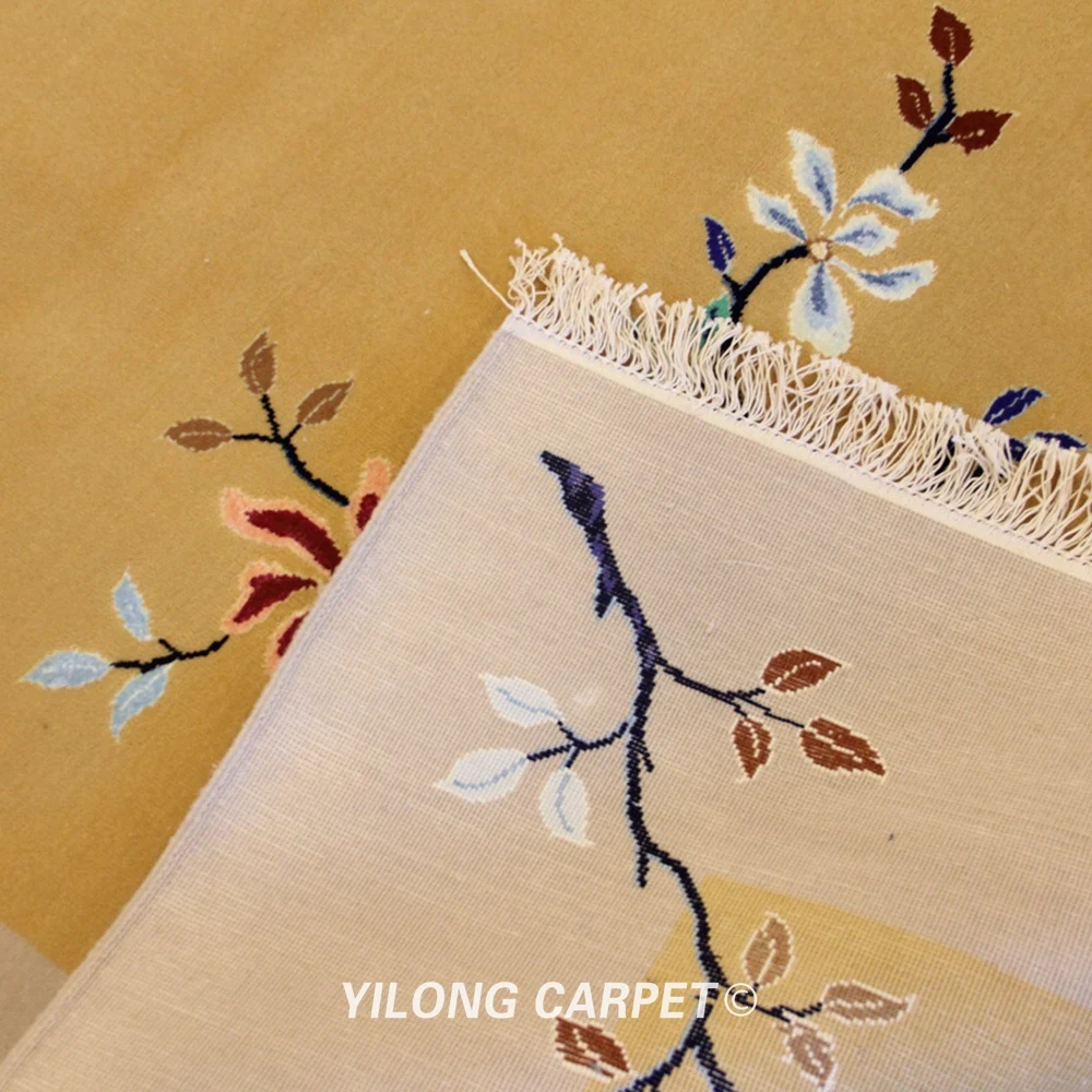 YILONG 8'x11' Oversize Handmade Wool Carpet Chinese Art Deco Antique Area Rug(TJ2018033S