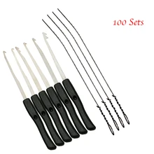 100 комплектов Liushi 10 шт./партия слесарный ручной инструмент сломанный ключ экстрактор удаление фиксатор крючков набор замок набор для выбора посуды мебель