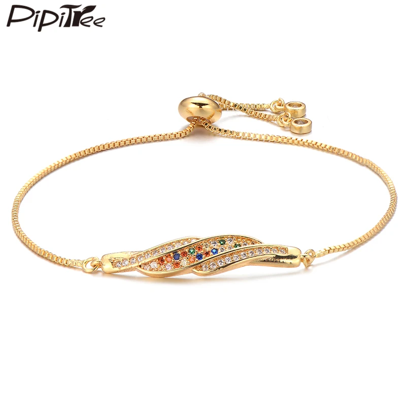 Pipitree модный Мульти Кубический Цирконий Браслет с подвеской и ...