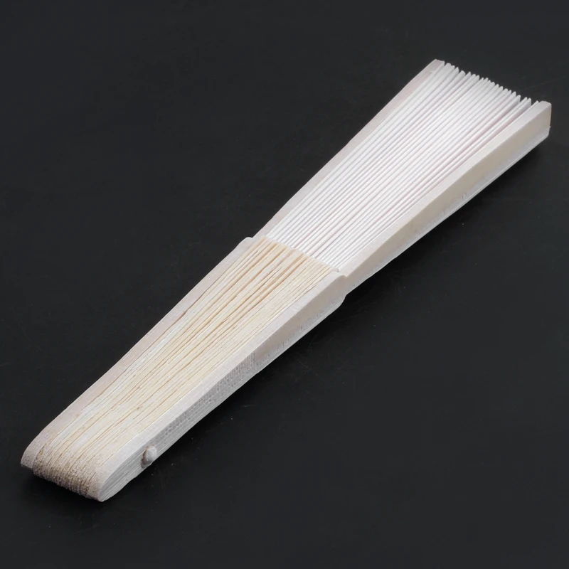 100 pcs/lot personalized silk hand fan silk wedding fan with organza gift bag(white
