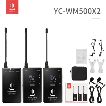 

20-Channel UHF Wireless Lavalier Lapel video Microphone System with Transmitter, Mini Lapel Mic & Portable Receiver