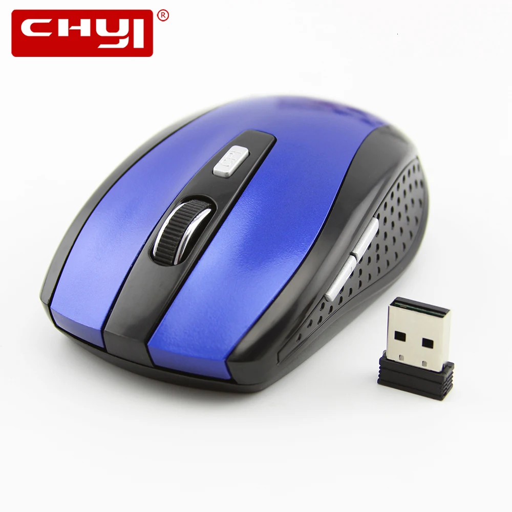 CHYI, беспроводная мышь, эргономичная, 2,4 ГГц, 1600 dpi, USB2.0 приемник, мышь для ПК, ноутбука, рабочего стола, Raton inalambrico, Питание от 2* AAA батареи