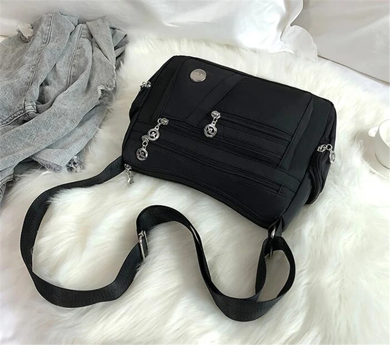 Сумка женская нейлоновая водонепроницаемая, саквояж кросс-боди ...