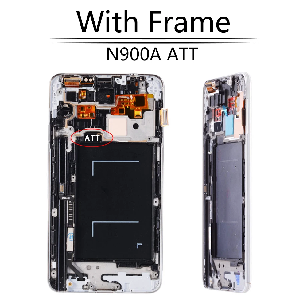 Супер AMOLED lcd для SAMSUNG GALAXY Note 3 lcd дисплей N9005 N900A N900T lcd кодирующий преобразователь сенсорного экрана в сборе с рамкой