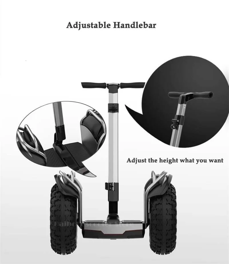 Daibot Off Road Electric Scooter Self Balancing Scooters Double System 1200W2 Adults Skateboard Hoverboard With BluetoothAPP   (23)