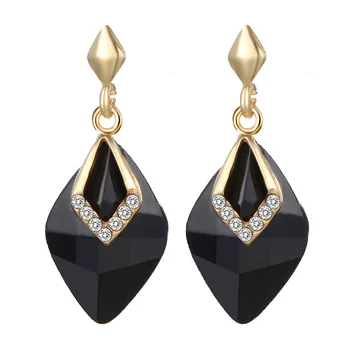 

2020 Real Oorbellen Earing Large Earrings Women's Long Geometric Crystal Inlay With Diamonds And All Kinds Of Exaggerated Alloy