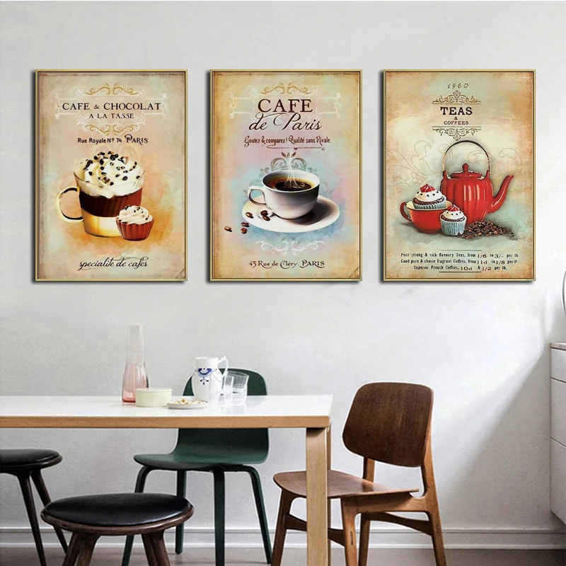 Retro-Coffee-Tea-Chocolate-Cake-Posters-And-Prints-Wall-Art-Poster-Print-Canvas-Paintings-Kitchen-Room