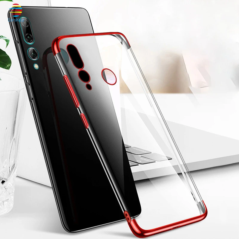 

Plating Soft Clear Phone Cover For Huawei P Smart 2019 P Smart + 2019 2018 P Smart Z PSmart Fashion Silicone Back Soft TPU Case