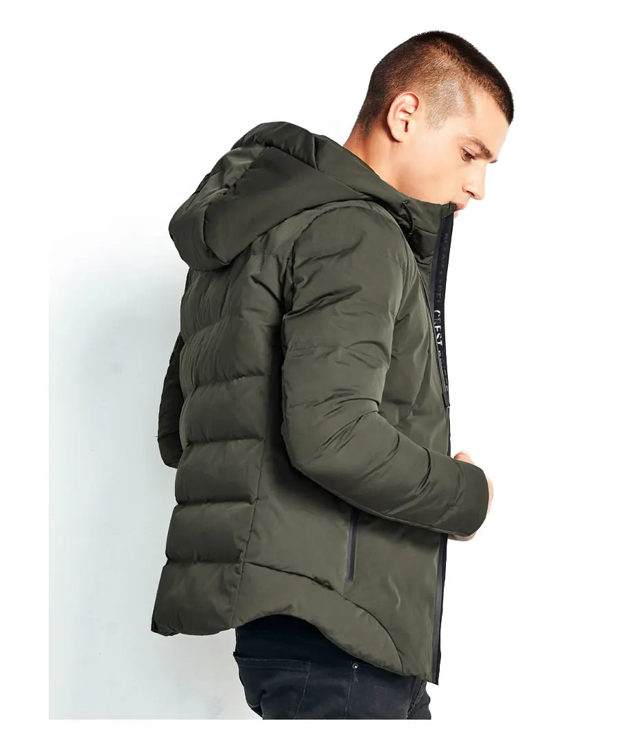 Men Brand Autumn Fashion Solid WaterProof Jacket Parka Men Winter Casual Pocskets Hooded Thermal Jackets Parkas Coat