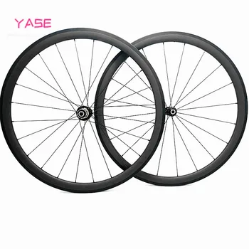 

YASE 700c wheelset carbon road wheels 38x23mm carbon wheelset 700c clincher Powerway R13 pillar 1432 road bike wheels
