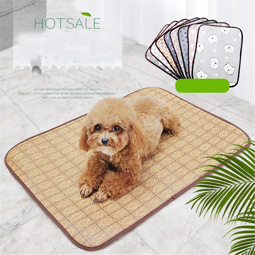 Pet Cooling Mat Summer Dog Available On Both Sides Bed Pad Cat Waterproof Cool Down Blanket Puppy Washable Sleeping Bags Cushion | Дом и сад