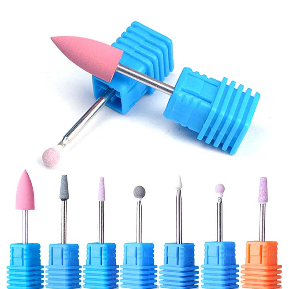 

16pcs Rubber Silicon Ceramic Milling Cutter Nail Drill Bits Set For Pedicure Electric Machine Rotary Burr Manicure Tools LA065-1